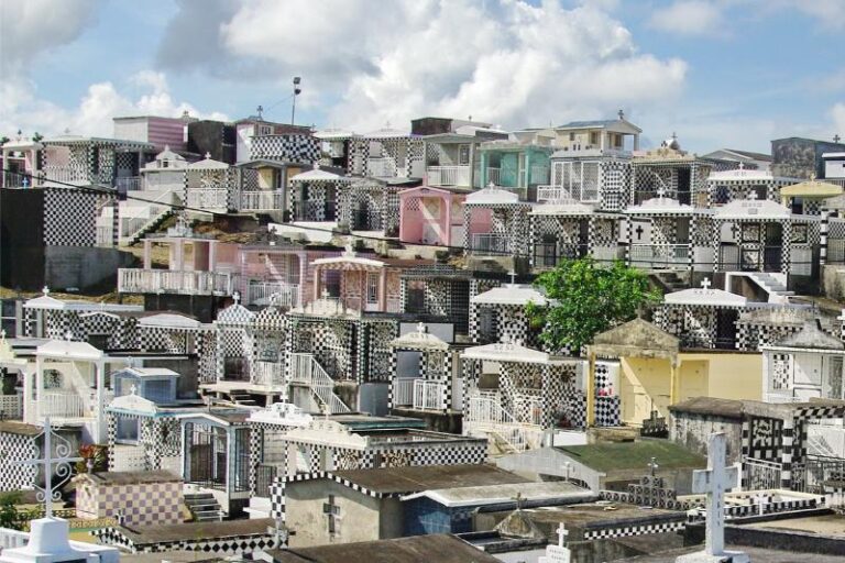 Unique Checkerboard Cemetery in Guadeloupe Draws Curious Travelers with Its Striking Patterns