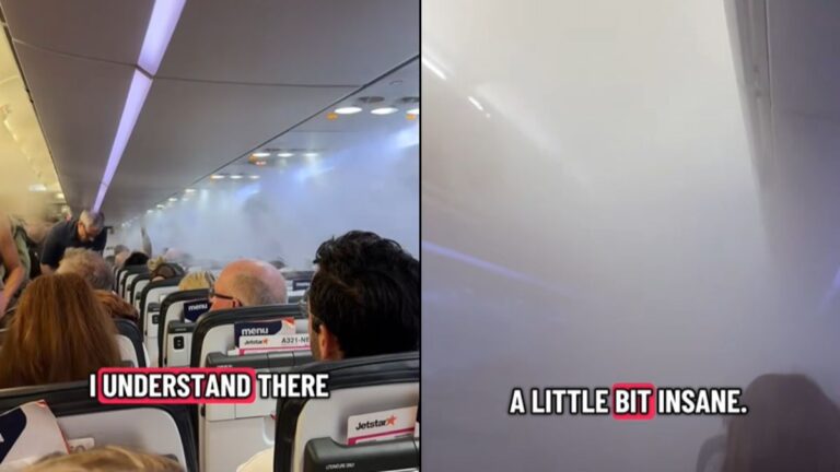 A Passenger Filmed an Incredible Scene on a Plane: “They Told Us Not to Panic”